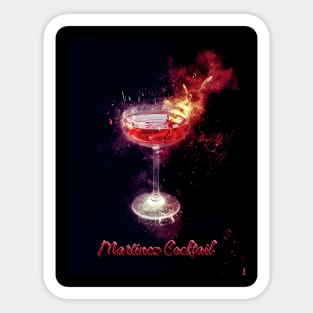 Martinez Cocktail Sticker